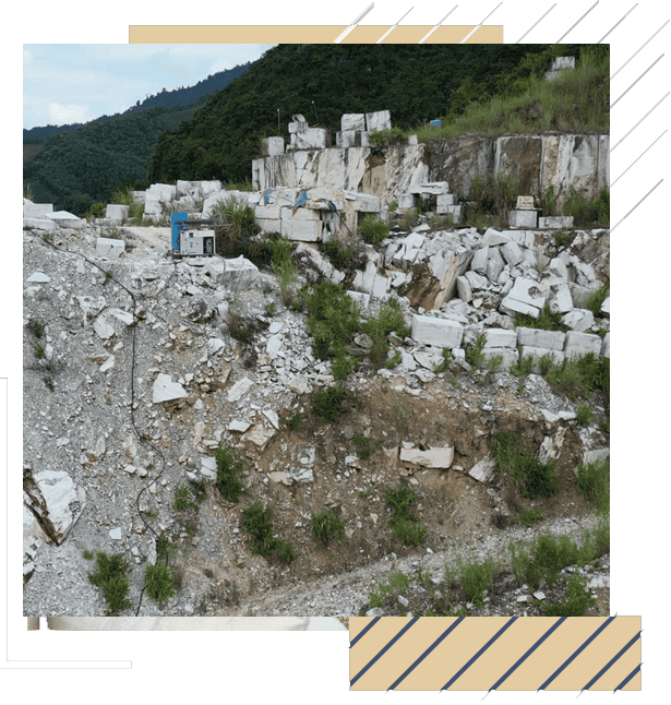 Khai thác đá hoa trắng tại thôn Trung Thành, xã Minh Tiến, huyện Lục Yên, tỉnh Yên Bái